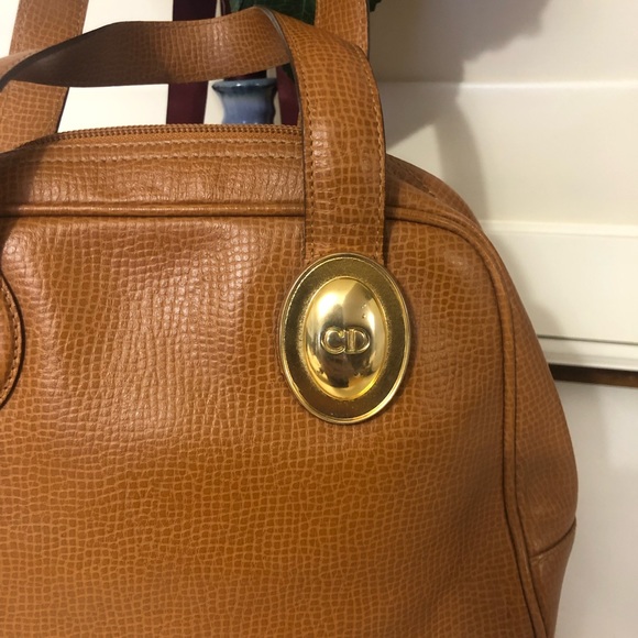 Authentic RARE CHRISTIAN DIOR Iguana embossed leather handbag - Picture 2 of 12